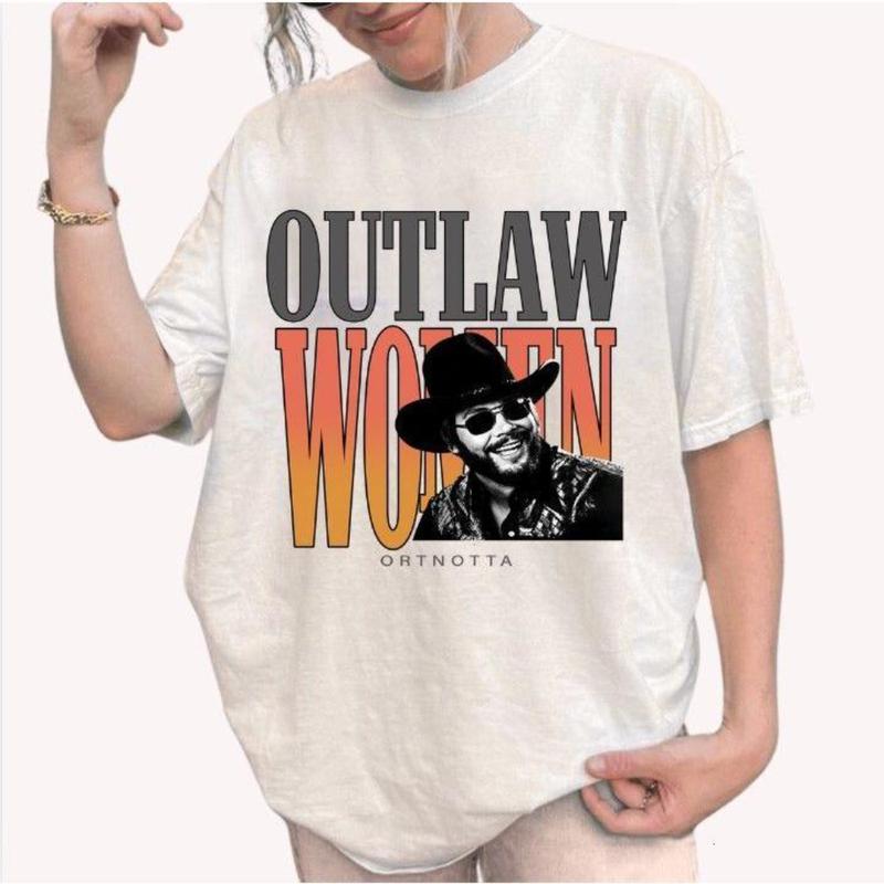Outlaw Women Hank Jr. Western Retro Shirt – Classic Country Vintage Tee