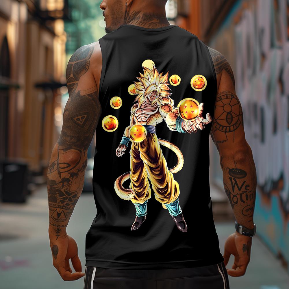 Dragon Ball Z Goku Saiyan T-Shirt – 80s 90s Anime Graphic Tee & Tank Top