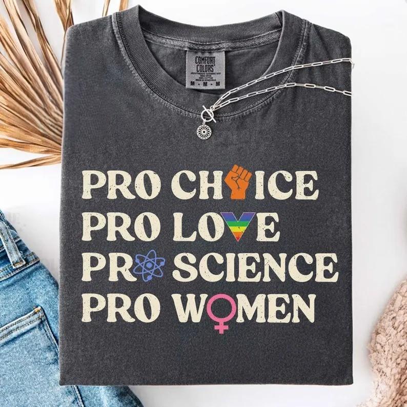 Comfort Colors Pro-Choice Feminist Shirt – Women’s Rights Tee, LGBTQ+ Pride & Activist Apparel