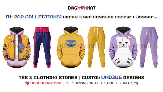 🐯 Derpy Tiger Costume Hoodie Jogger – K-Pop Demon Hunters Outfit