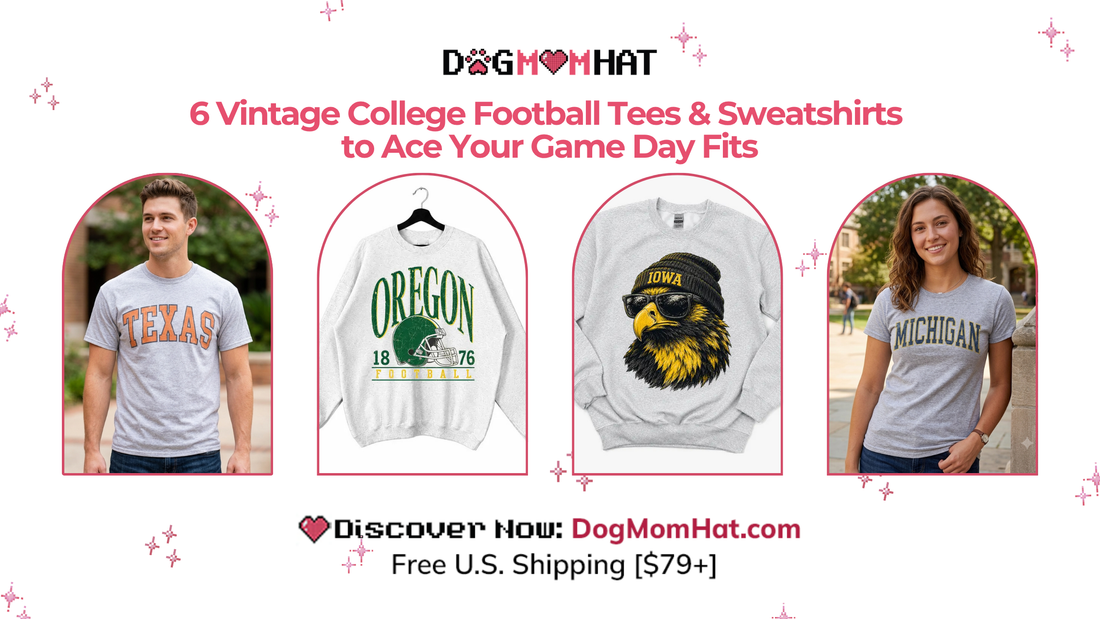 6 Vintage College Football Tees & Sweatshirts to Ace Your Game Day Fits