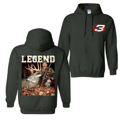 Dale Earnhardt With Deer Hoodie – Vintage Hunting Season Racing & Hunting Fan Unisex Graphic Top