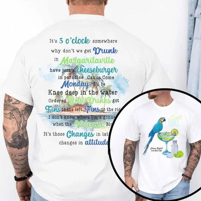 Jimmy B. Double-Sided Shirt – Margaritaville Country Music Tee, Unisex Cotton Fit Buffett-Inspired T-Shirt