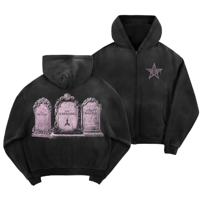 Tombstone Movie Zip-Up Hoodie – "I'm Your Huckleberry" Vintage Western Graphic Jacket