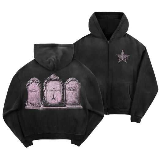 Tombstone Movie Zip-Up Hoodie – "I'm Your Huckleberry" Vintage Western Graphic Jacket