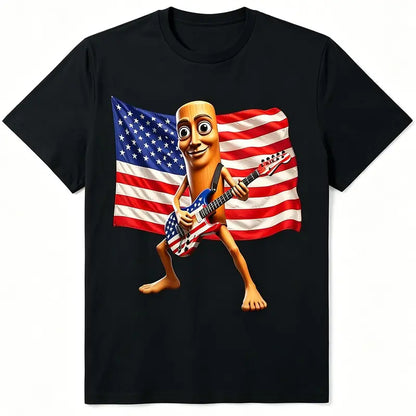 American Flag Guitar "Tung Tung Tung Sahur" Tee