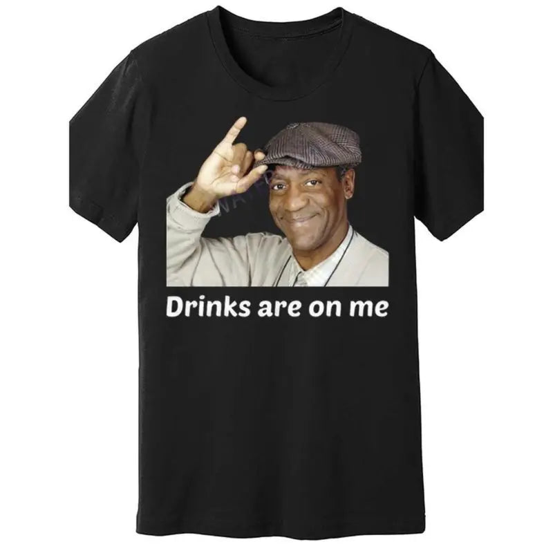 "Drinks Are On Me" Funny Quote T-Shirt – Novelty Tee, Witty Slogan, Unisex Casual Wear