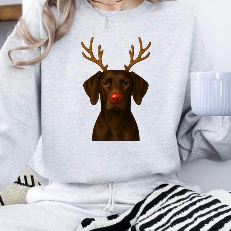 Christmas Reindeer Dog Sweatshirt – Unisex Festive Pet Graphic Pullover