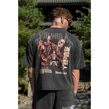 AOT© x YLA  Cropped Tee – Unisex Attack on Titan Manga