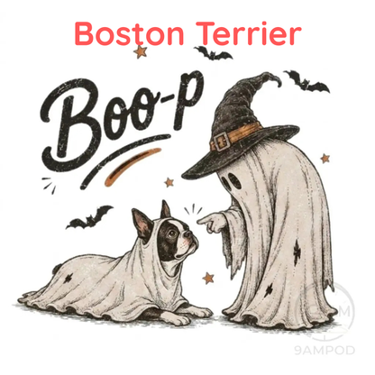 Funny Halloween Dog Mom Shirt - Boo-p Ghost Dog Comfort Colors® T-Shirt