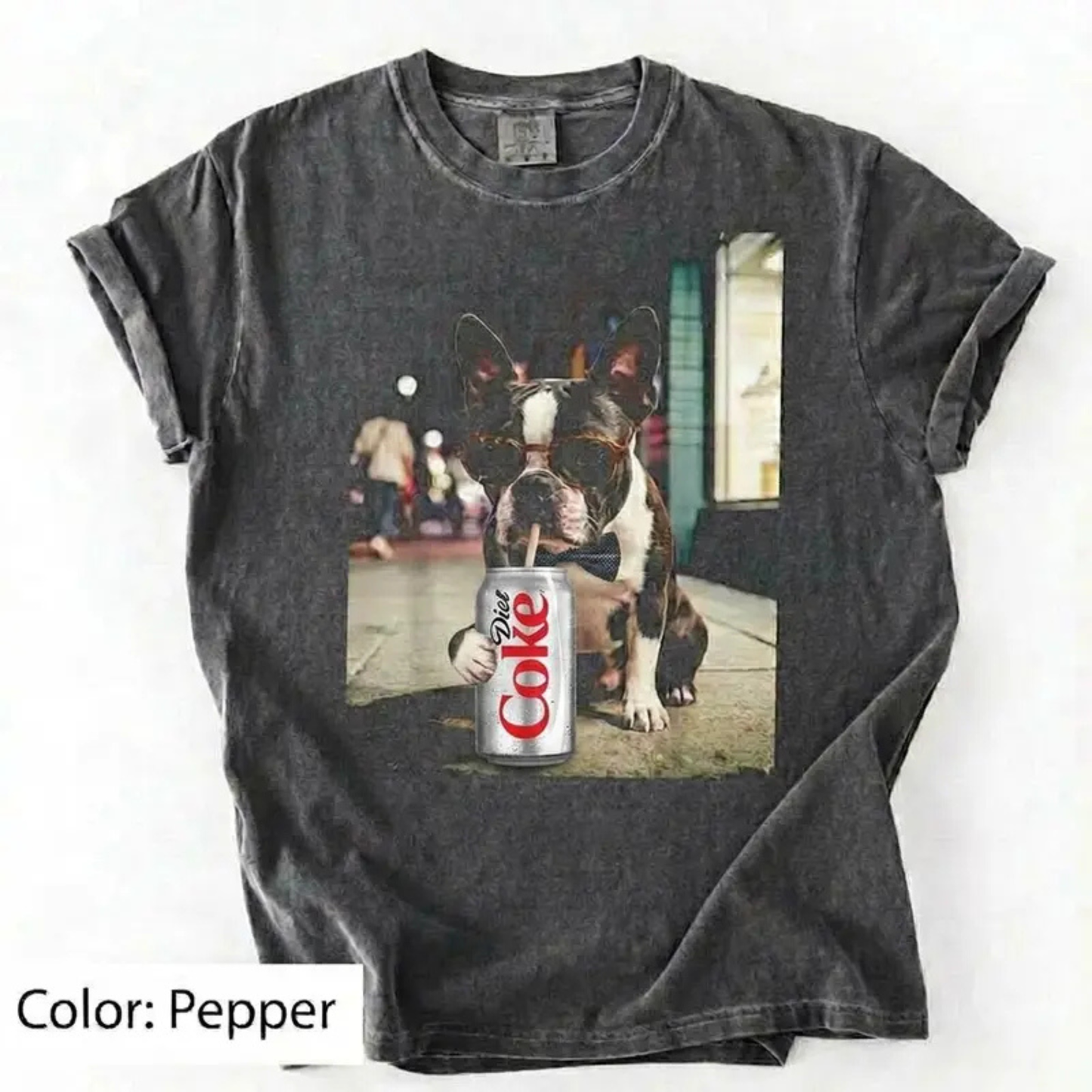 Dog Breeds "Drinking Diet Coke" Graphic T-Shirt