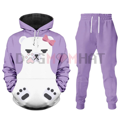 Derpy Tiger Costume Hoodie Jogger – Kpop Demon Hunters Outfit, Huntrix Kpop Cosplay, K-pop Movie Gift