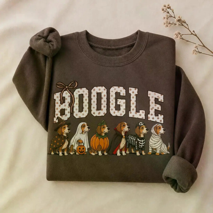 Halloween Dog Breeds Sweatshirt – Cozy Autumn Dog Mom Spooky Season Crewneck