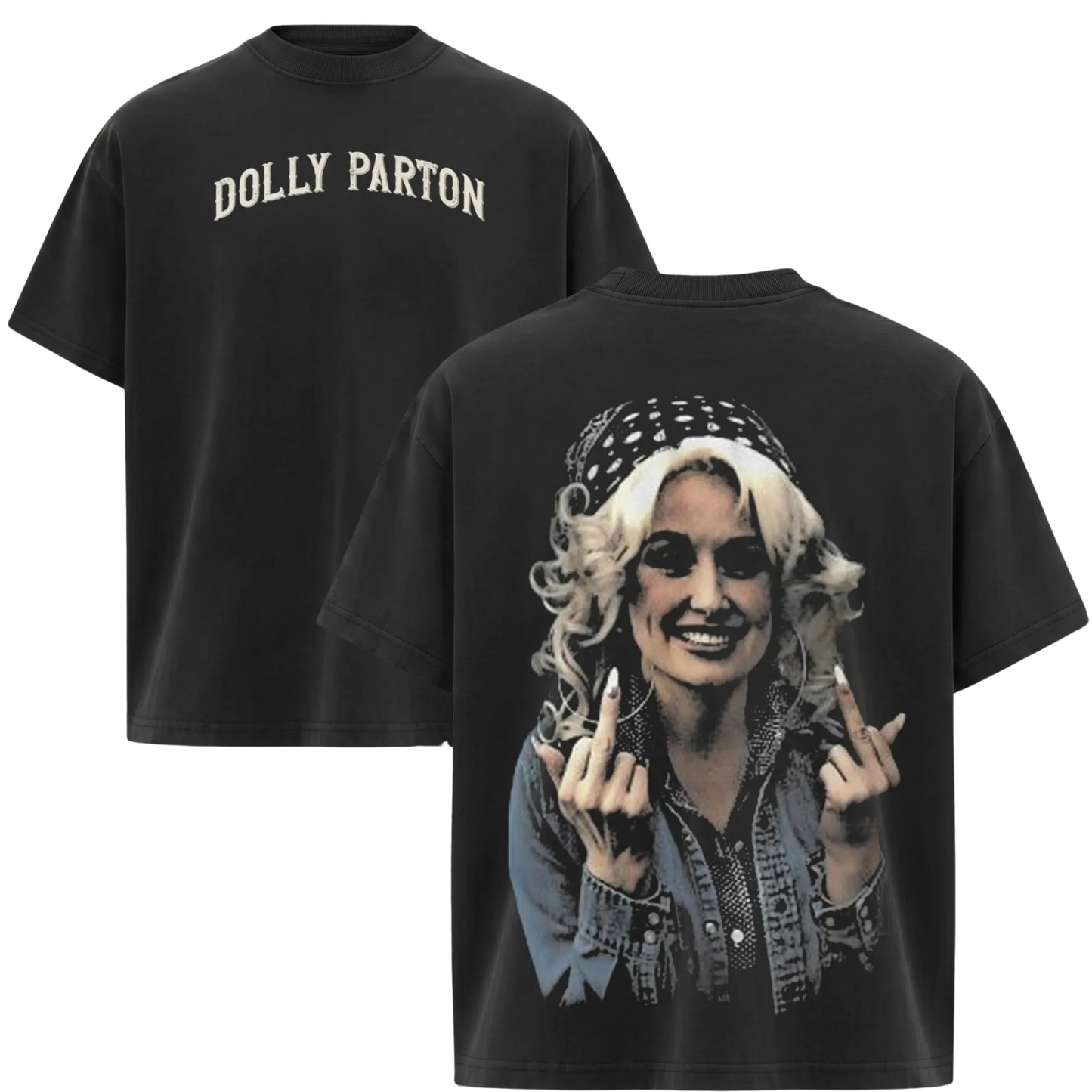 Vintage 80s Dolly Parton Graphic T-Shirt - Retro Country Music Tour & Streetwear Tee