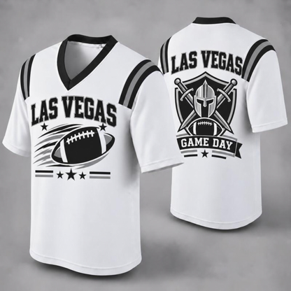 "32 City Football Fan Jersey Style" Athletic Graphic T-Shirt