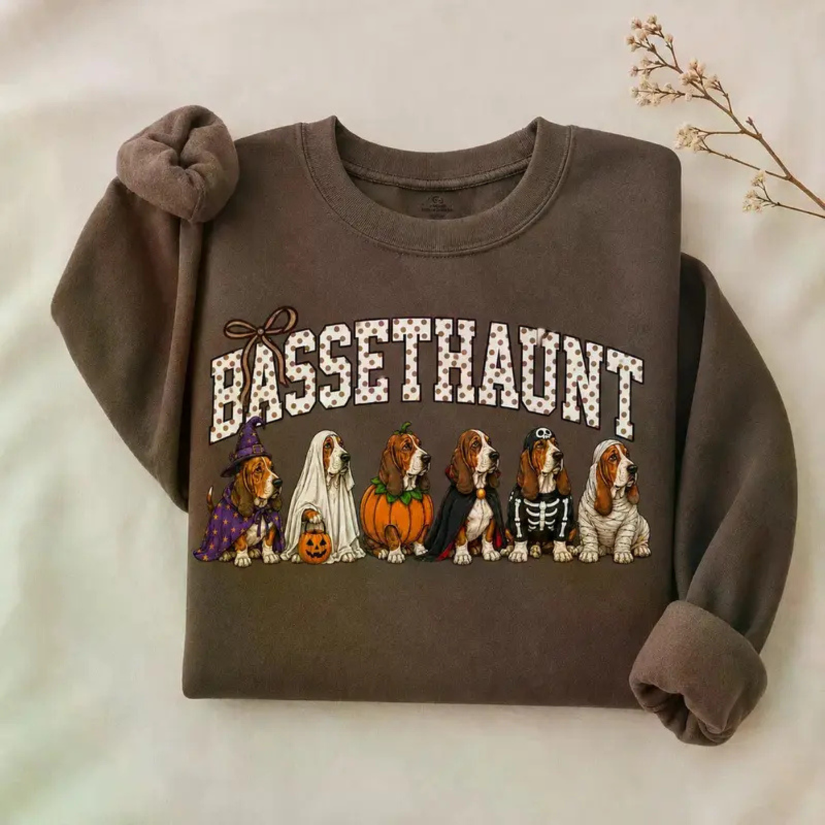Halloween Dog Breeds Sweatshirt – Cozy Autumn Dog Mom Spooky Season Crewneck