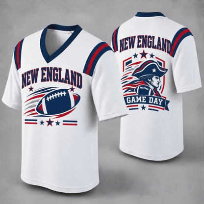 "32 City Football Fan Jersey Style" Athletic Graphic T-Shirt
