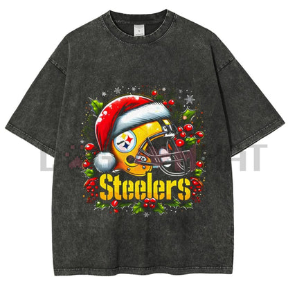 Fun Print Unisex Washed T-Shirt – Oversized Cotton Comfort Retro Streetwear