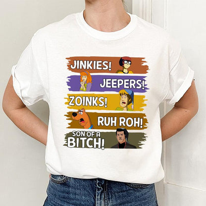 Scooby-Doo Catchphrases Hoodie – Mystery Machine Meddling Kids TeeScooby-Doo Catchphrases Hoodie – Mystery Machine Meddling Kids Tee