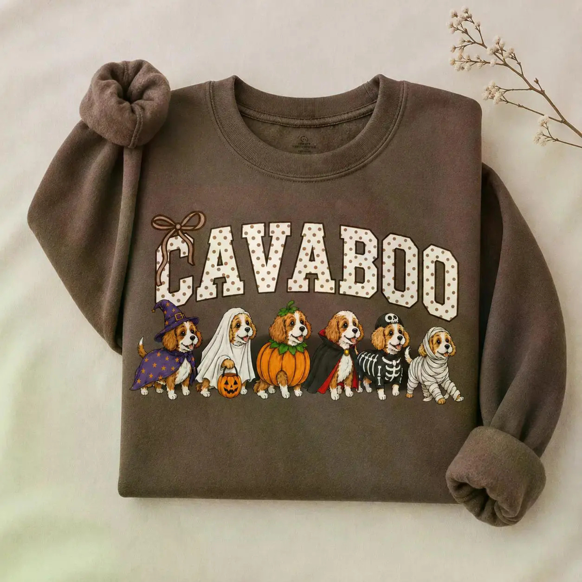 Halloween Dog Breeds Sweatshirt – Cozy Autumn Dog Mom Spooky Season Crewneck