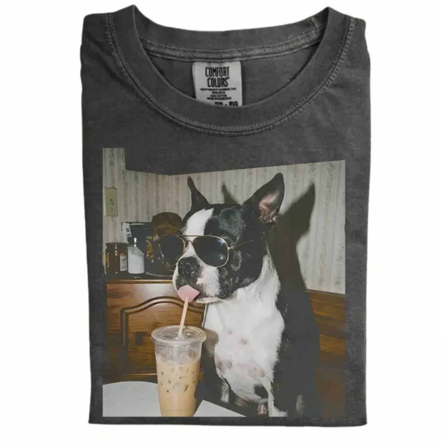 Vintage 90s "Dog Breeds Available" Iced Coffee T-Shirt