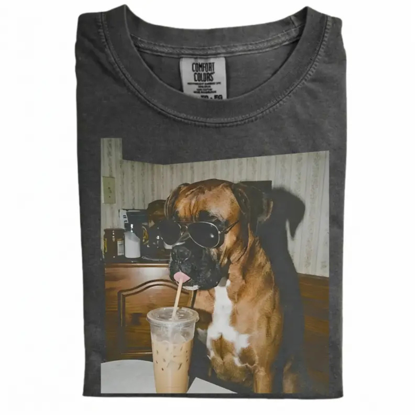 Vintage 90s "Dog Breeds Available" Iced Coffee T-Shirt