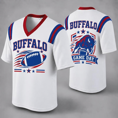 "32 City Football Fan Jersey Style" Athletic Graphic T-Shirt
