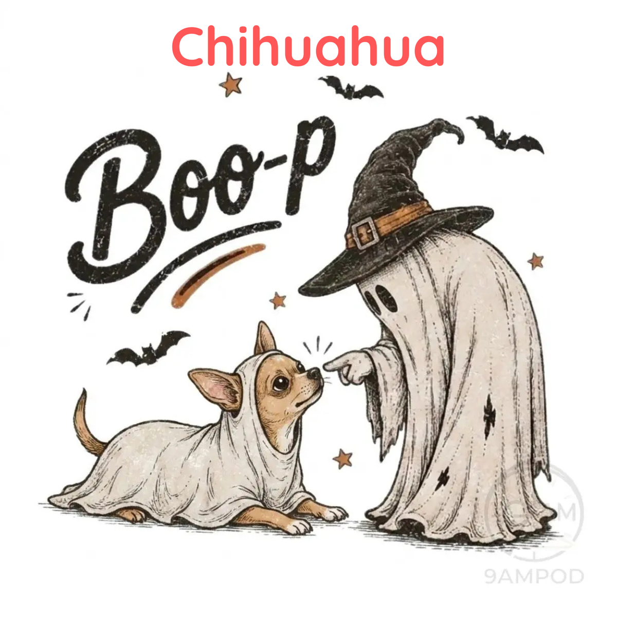 Funny Halloween Dog Mom Shirt - Boo-p Ghost Dog Comfort Colors® T-Shirt