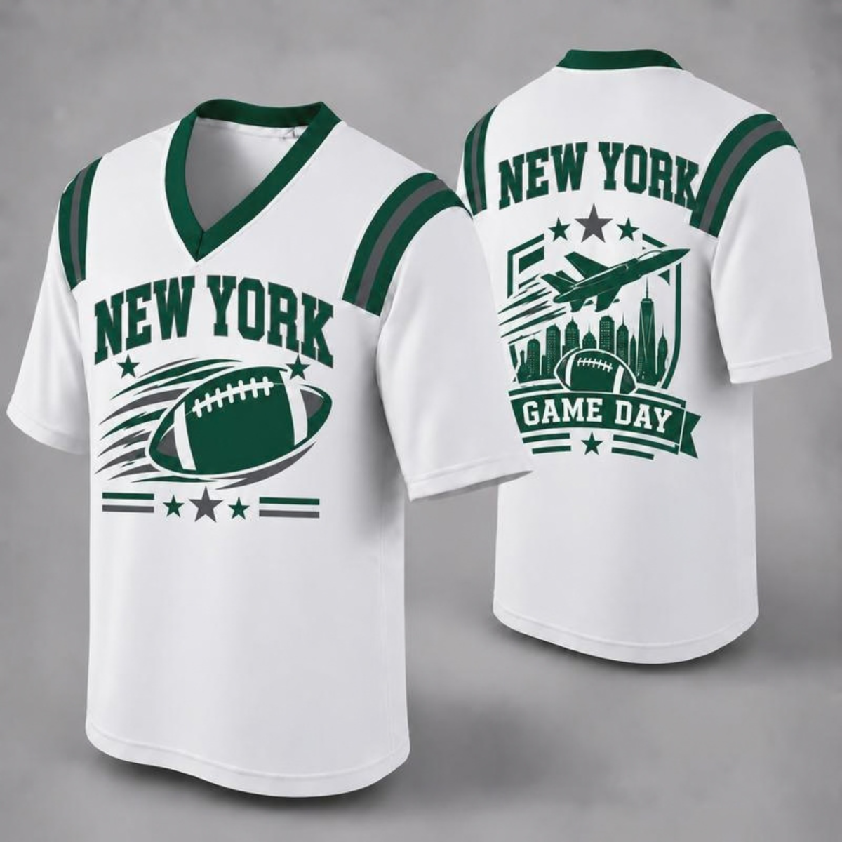 "32 City Football Fan Jersey Style" Athletic Graphic T-Shirt