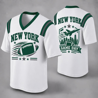 "32 City Football Fan Jersey Style" Athletic Graphic T-Shirt