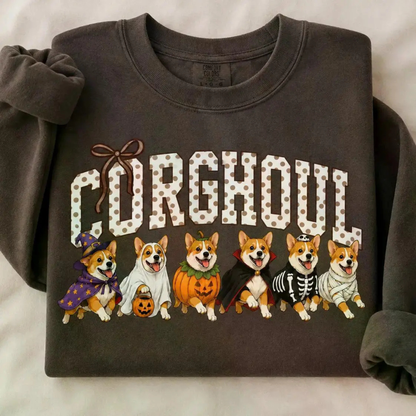 Halloween Dog Breeds Sweatshirt – Cozy Autumn Dog Mom Spooky Season Crewneck