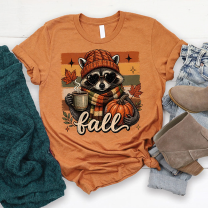 Love in Faith Women's Vintage Style Unisex Athletic-Casual T-Shirt - Fall Faith Graphic Tee