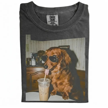 Vintage 90s "Dog Breeds Available" Iced Coffee T-Shirt