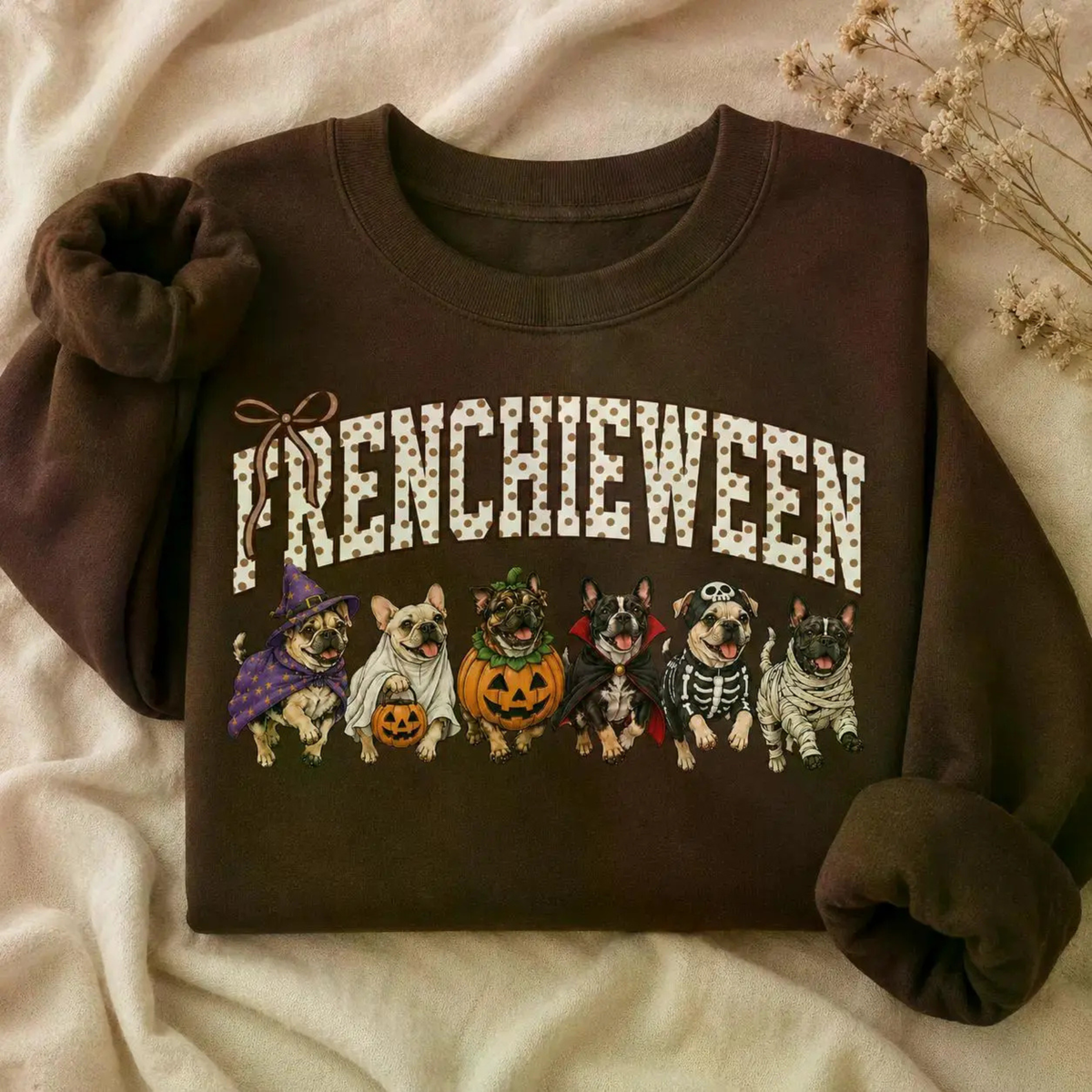 Halloween Dog Breeds Sweatshirt – Cozy Autumn Dog Mom Spooky Season Crewneck