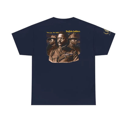 Buffalo Soldiers Heavy Cotton Tee - Vintage Military & Black History Apparel