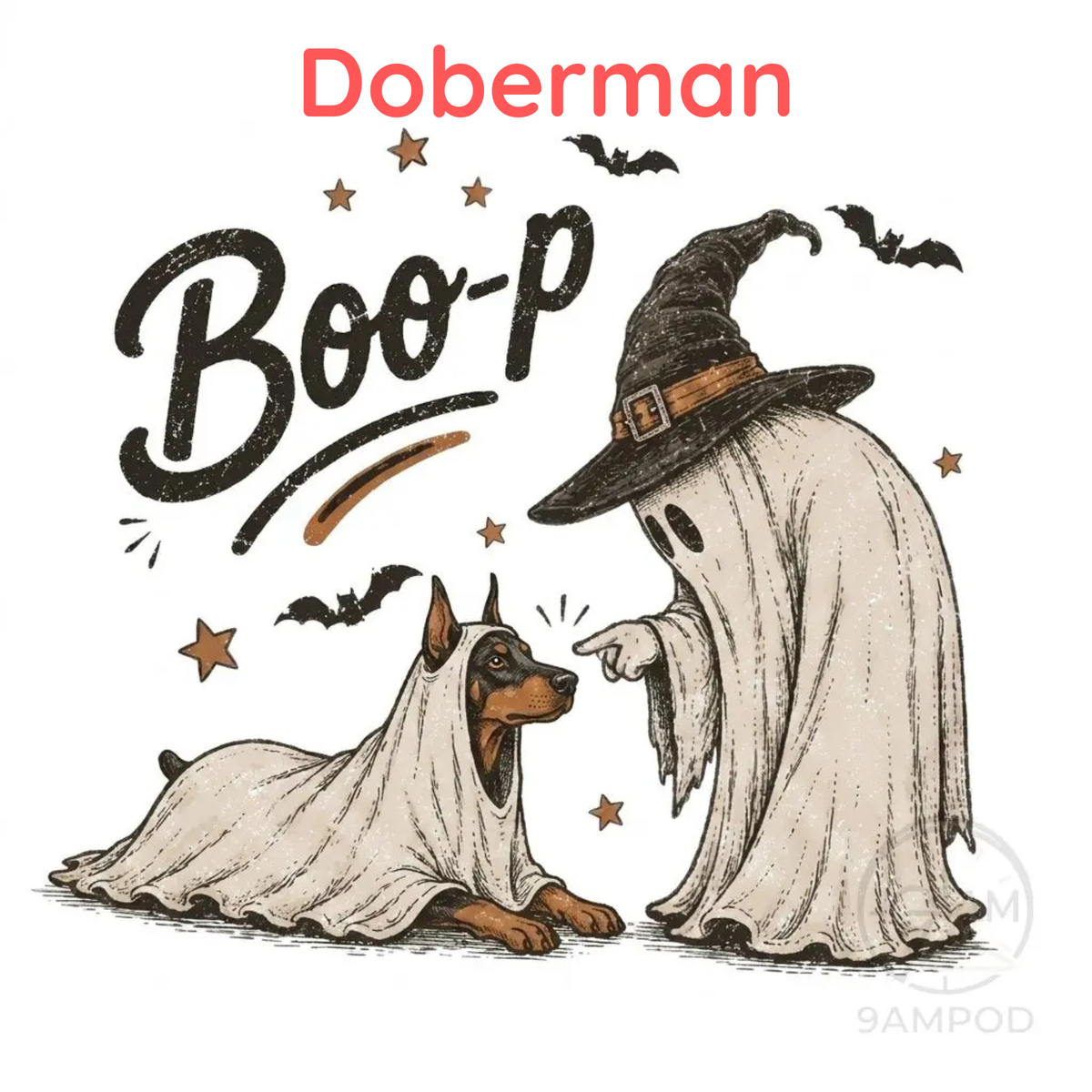 Funny Halloween Dog Mom Shirt - Boo-p Ghost Dog Comfort Colors® T-Shirt