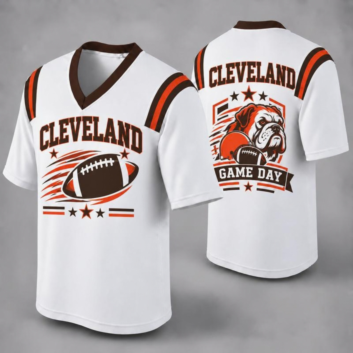 "32 City Football Fan Jersey Style" Athletic Graphic T-Shirt