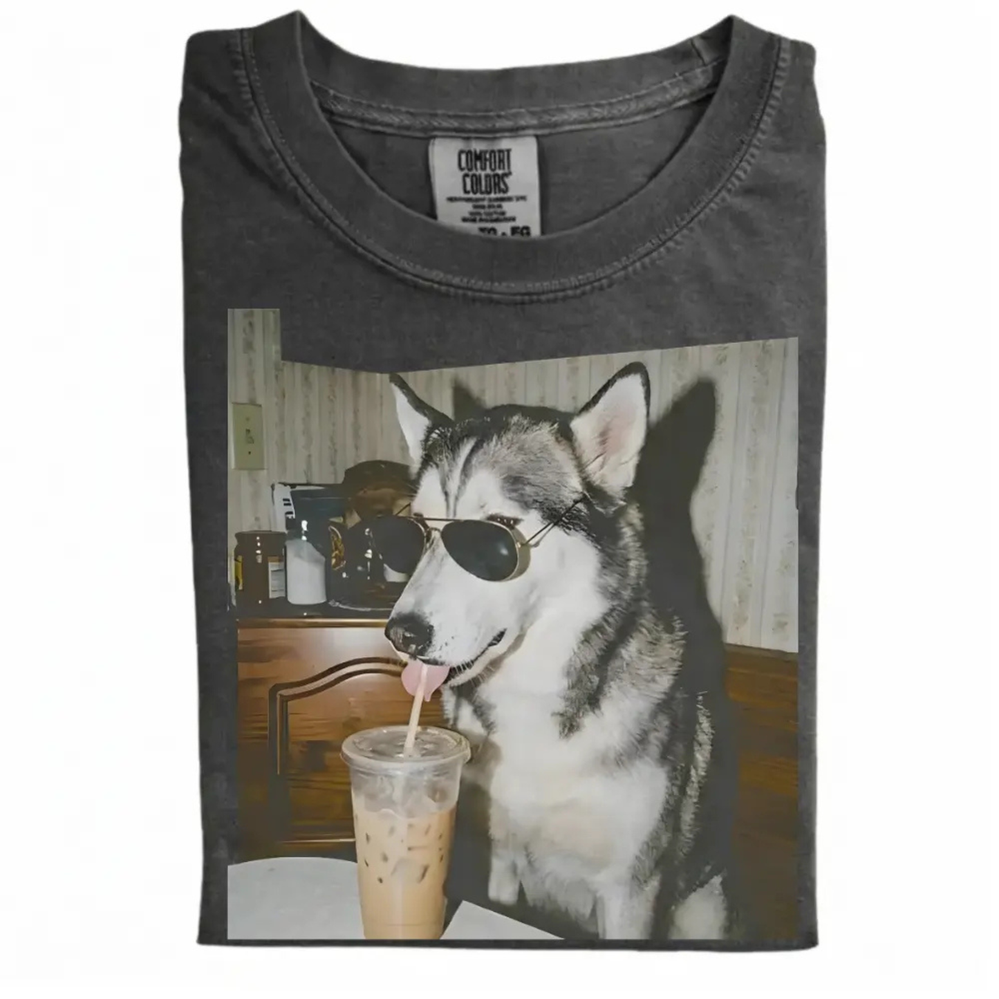 Vintage 90s "Dog Breeds Available" Iced Coffee T-Shirt