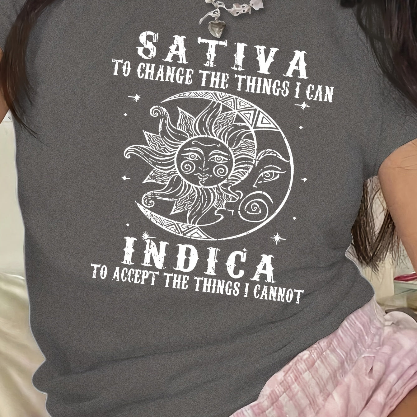 Sativa Indica Graphic Short Sleeve Tee - Unisex Casual Streetwear