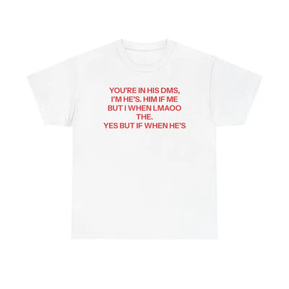"DMs" T-Shirt - Funny 'Direct Messages' Social Media Tee