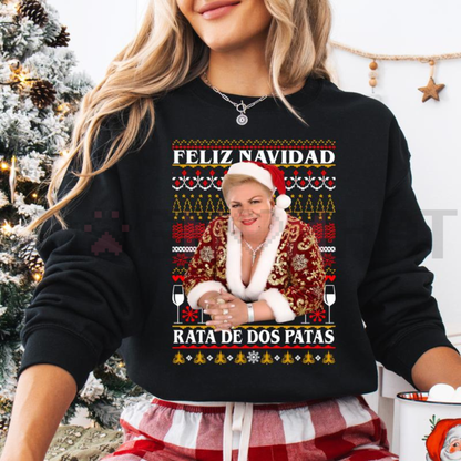 Feliz Navidad Sweatshirt – Mexican Christmas Gift & Funny Holiday Crewneck for Him & Her