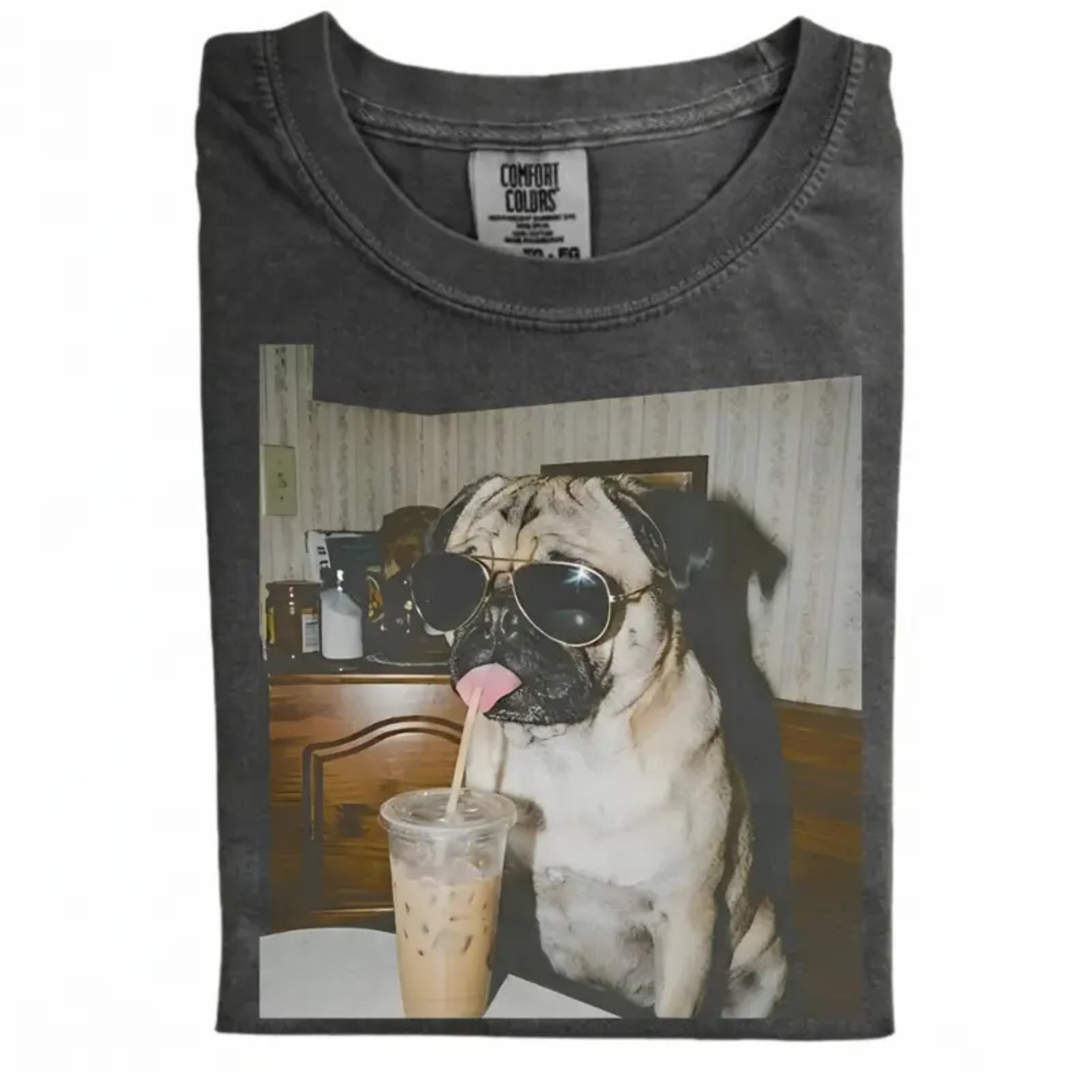 Vintage 90s "Dog Breeds Available" Iced Coffee T-Shirt