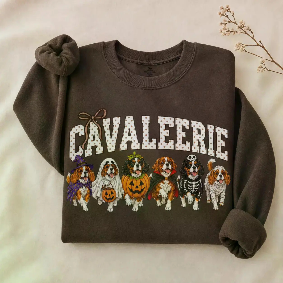Halloween Dog Breeds Sweatshirt – Cozy Autumn Dog Mom Spooky Season Crewneck