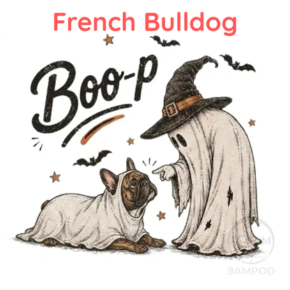 Funny Halloween Dog Mom Shirt - Boo-p Ghost Dog Comfort Colors® T-Shirt