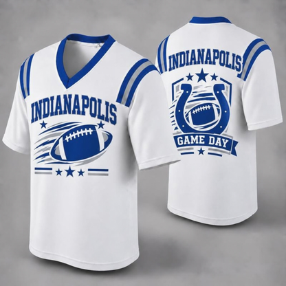 "32 City Football Fan Jersey Style" Athletic Graphic T-Shirt