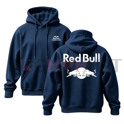 Racing Graphic Heavyweight Cotton Pullover Hoodie - Vintage Streetwear Back Print