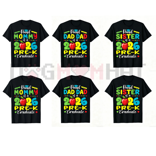 "Proud Mommy of 2026 Pre-K Graduate" T-Shirt