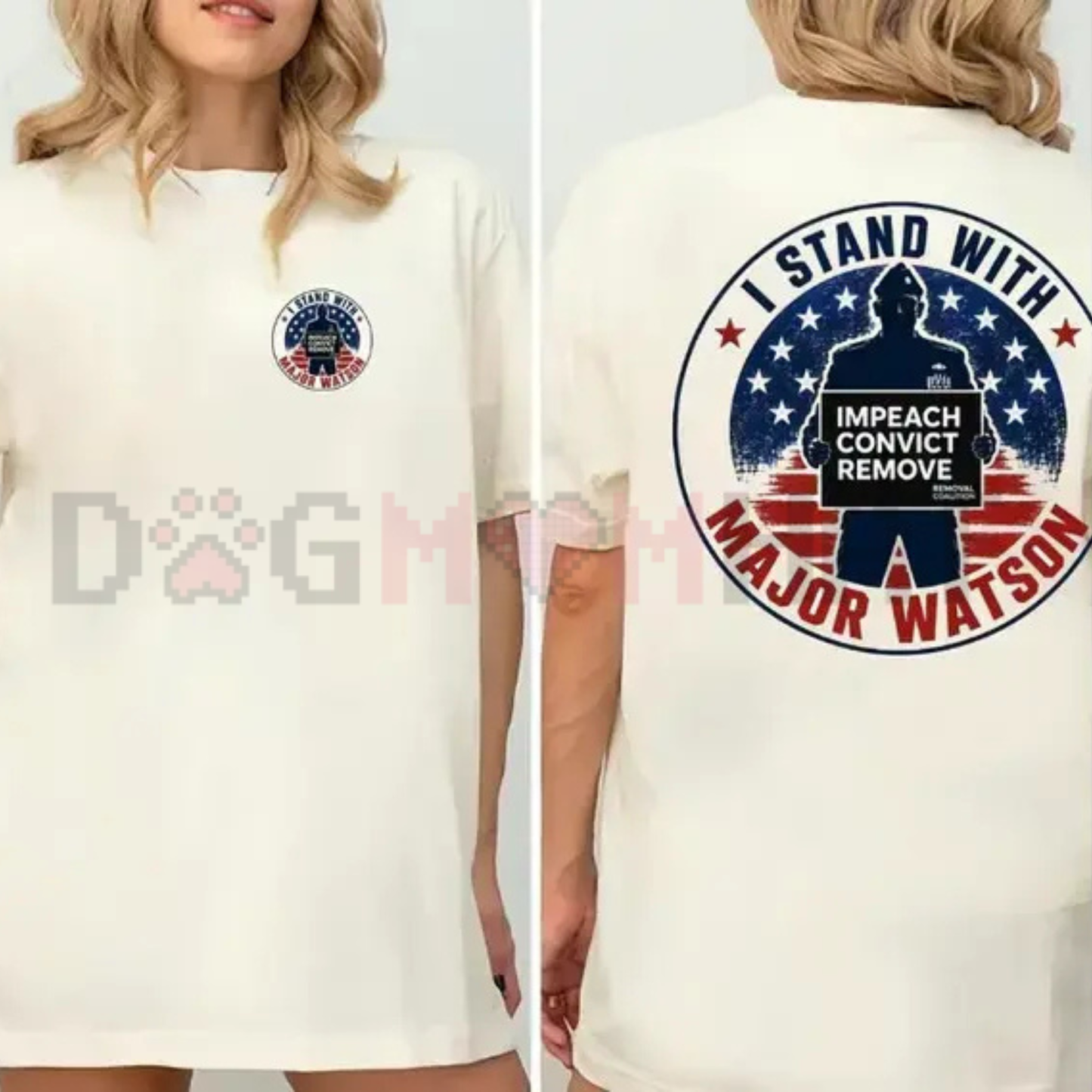 I Stand With Major Watson Shirt - Impeach Convict Remove Freedom Graphic Tee