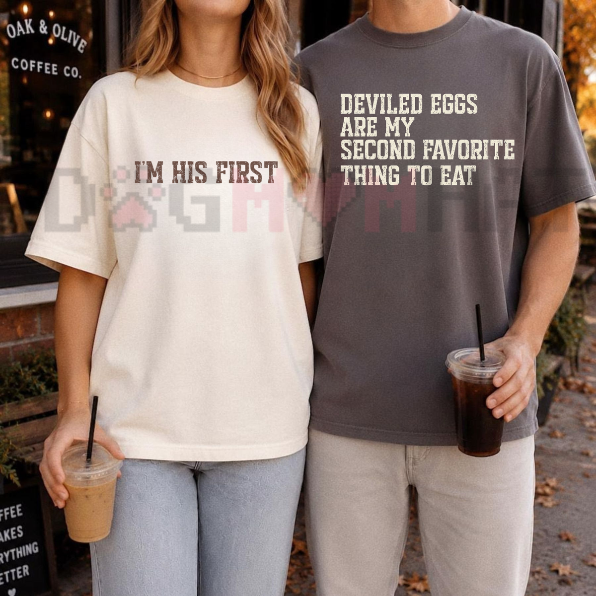 Funny Thanksgiving Couples Deviled Eggs Graphic T-Shirt