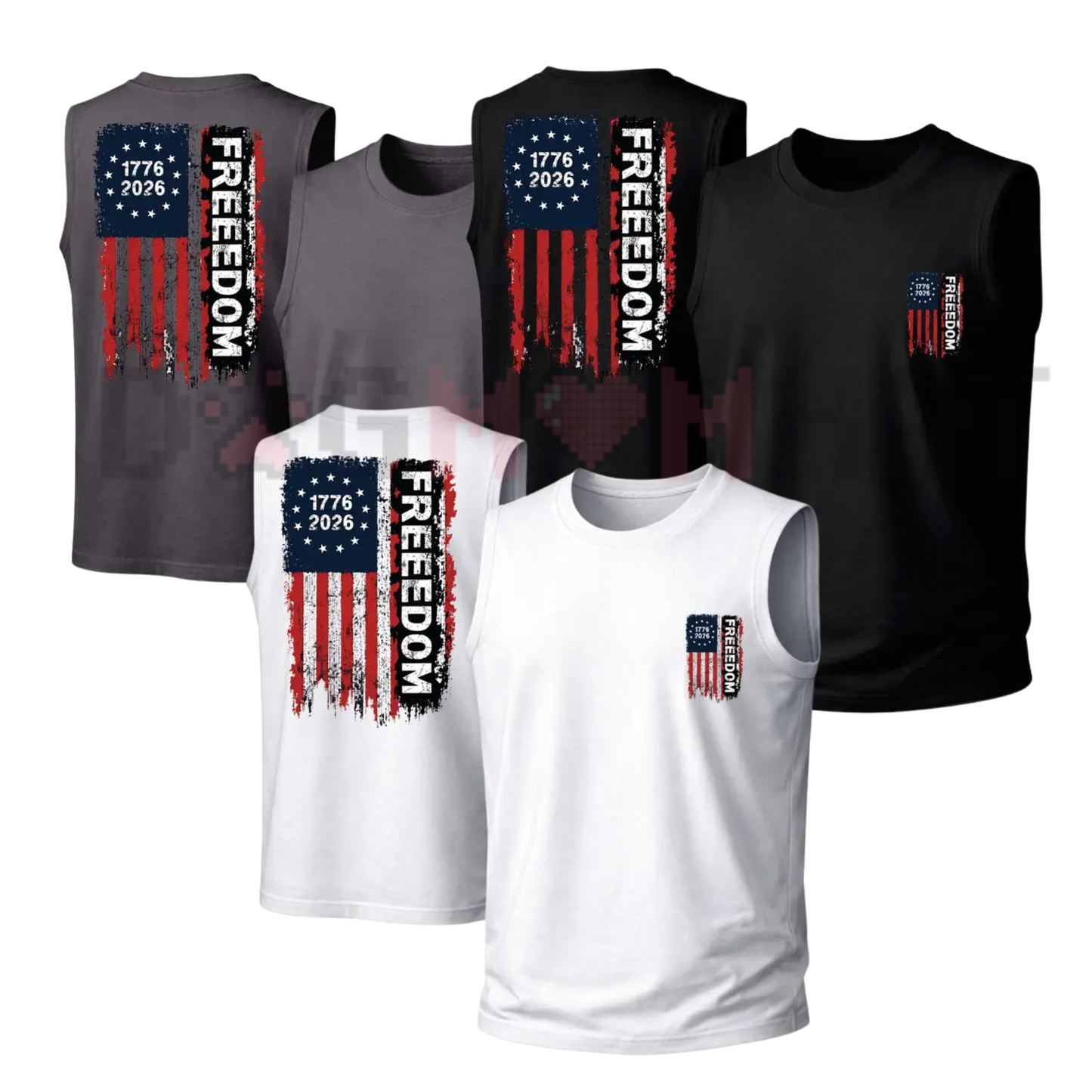 USA 250th Anniversary "American Independence" Punk Tank Top